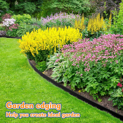 1.5 Inch x 100 FT (Multiple Sizes Available) Landscape Edging, Garden Edging Borders with 100pcs