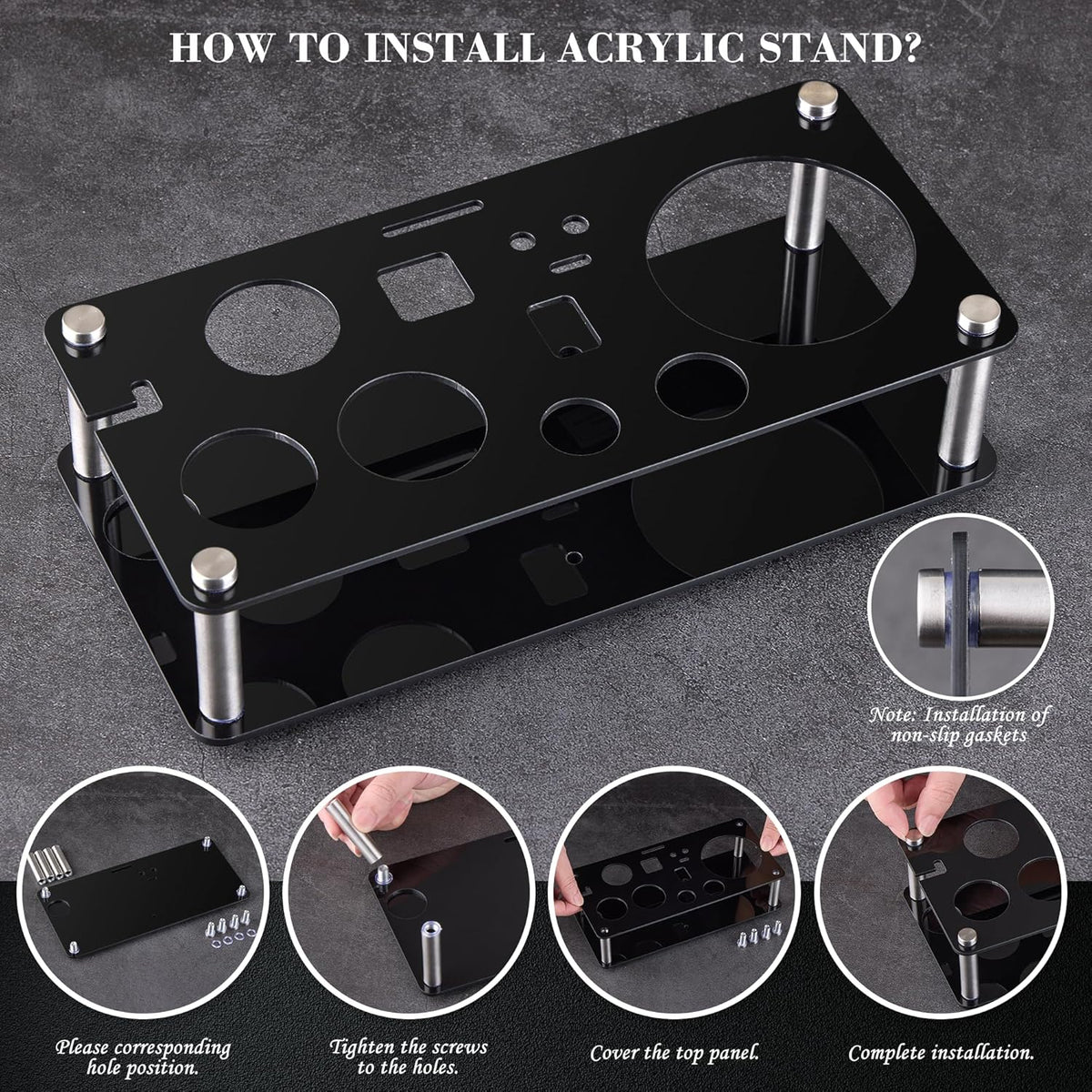 Cocktail Shaker Set Bartender Kit : 15-Piece Stainless Steel Bartender Kit with Acrylic Stand Bars