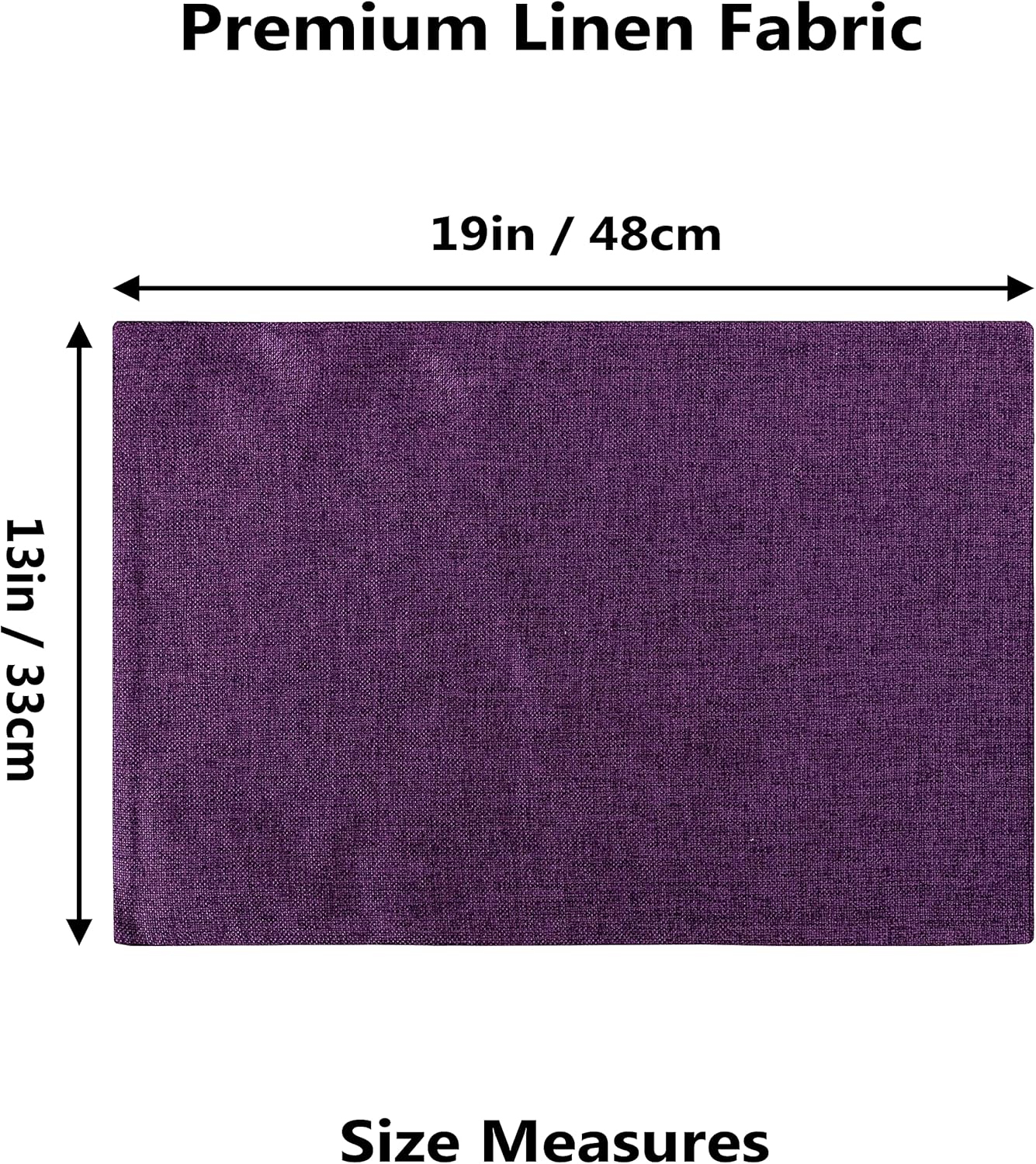 Home Brilliant Cloth Placemats Set of 8 Heat Resistant Dining Table Place Mats for Kitchen Table