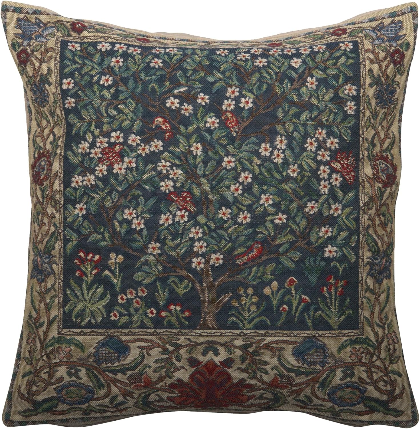 Charlotte Home Furnishings Throw Pillow Covers 16x16 in, Green Tree Decorative Couch Pillow Covers