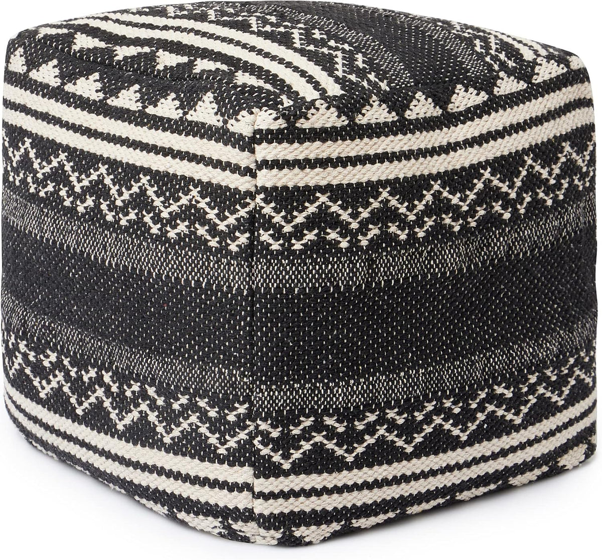 REDEARTH · Tufted Pouf Ottoman with Filler Textured Storage Cube Bean Bag Pouffe Footrest for