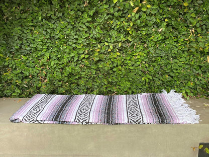 Del Mex Classic Mexican Blanket, Large Authentic Woven Falsa Throw (70"x50"), Artisan Southwest