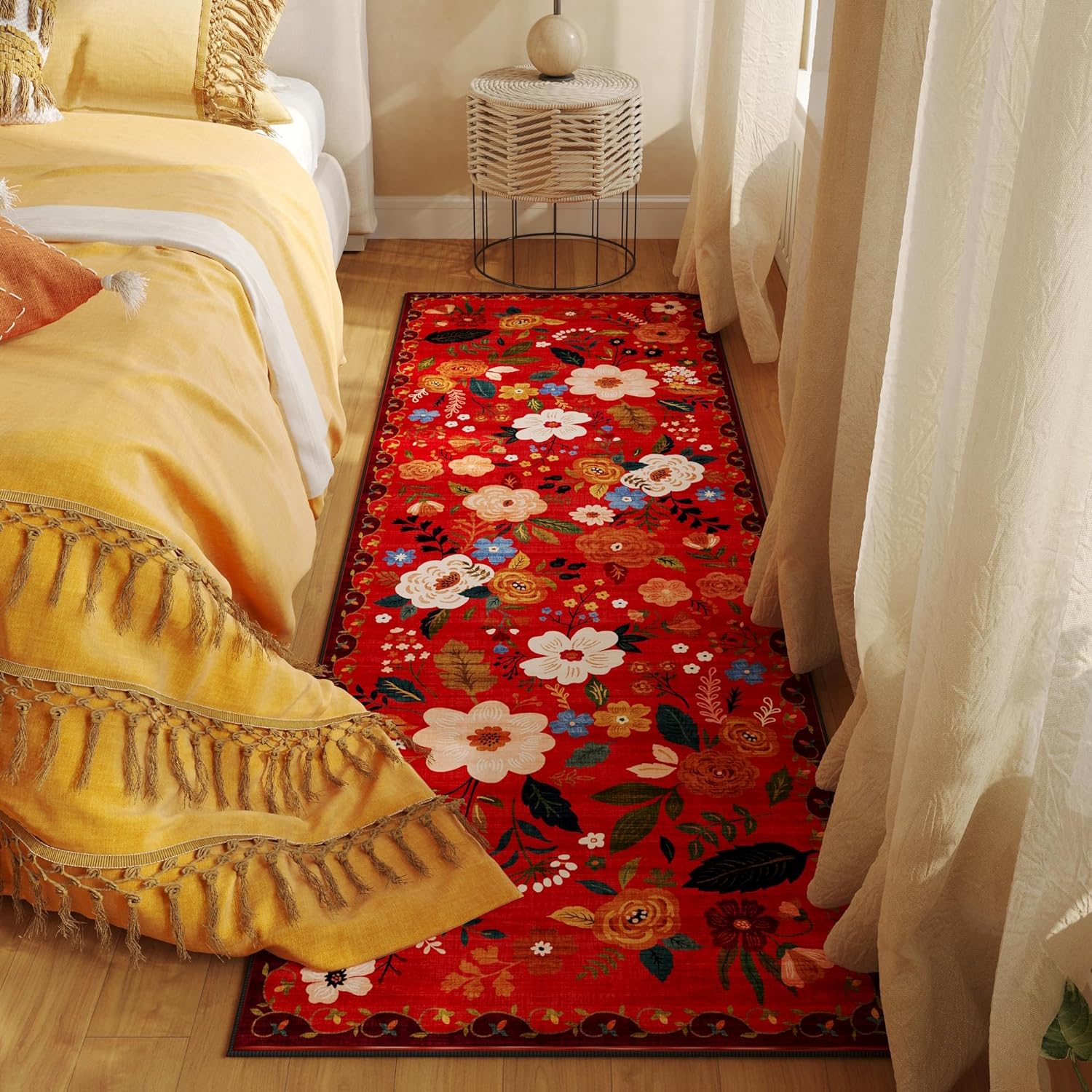 Runner Rug for Hallways Kitchen Rug Non Slip 2'6''x8' Washable Runner Rugs with Rubber Backing Soft