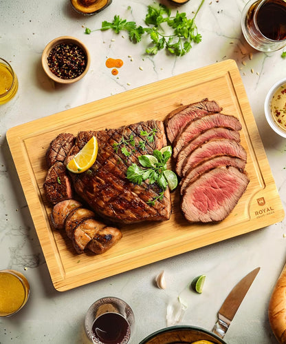 ROYAL CRAFT WOOD Extra Large Cutting Boards for Kitchen Meal Prep & Serving-Bamboo Wood Cutting