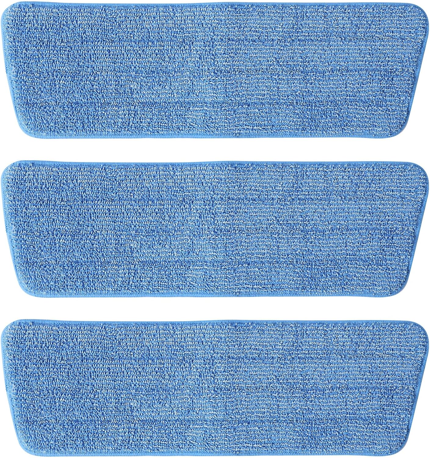 3 Pack Microfiber Mop Pads, Mop Replacement Pads Refills Floor Spray Mop Pads Wet Moping Pads