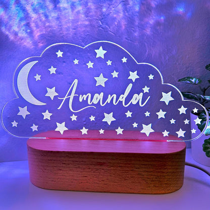 Personalized Night Light | Custom Nightlight for Kids | Nursery Baby Room Decor | Children's