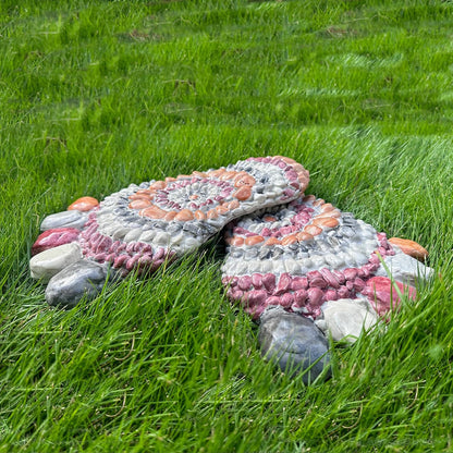 Garden Stepping Stones - Decorative Garden Stones for Patio, Deck, Garden or Sidewalk Faux