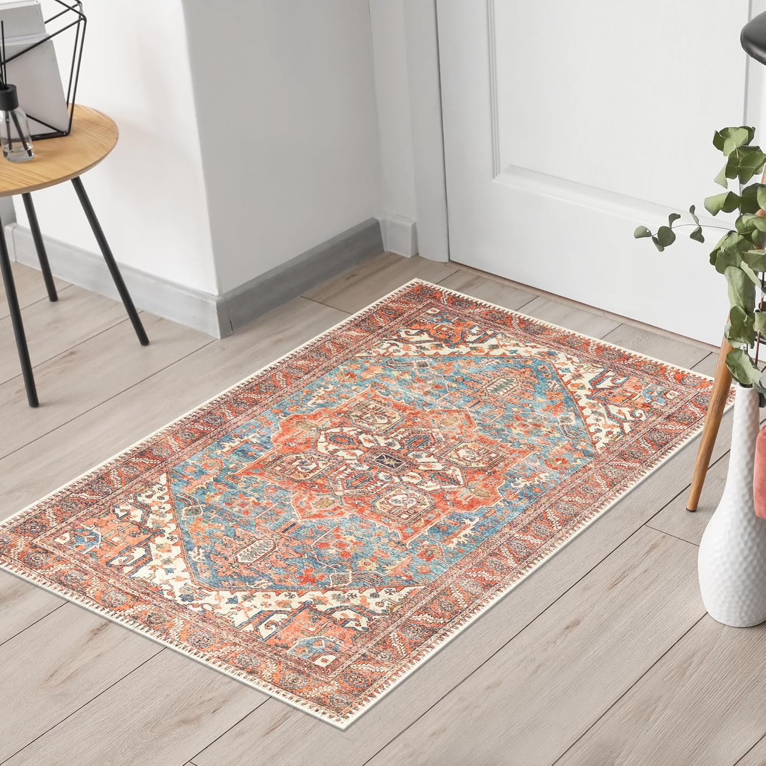 Keen Home Design 2x3 Rug - Machine Washable Entry Rug with Non-Slip Backing, Ideal for Enteryway