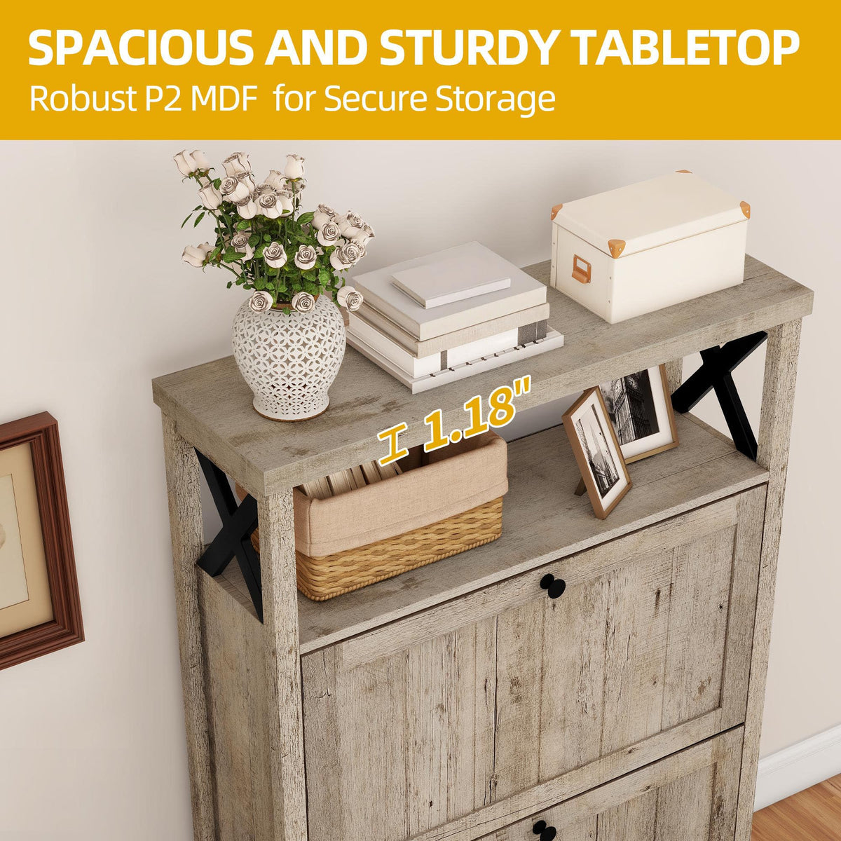 DWVO Shoe Cabinet Entryway