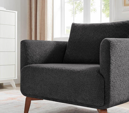 Oversized Accent Chair Modern Boucle Armchair for Living Room Sets of 2 - 37" Wide & Cozy Reading
