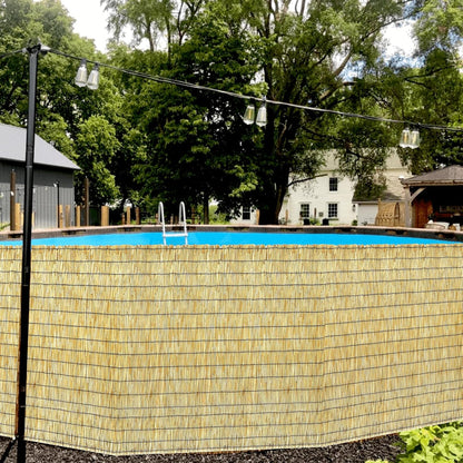 Bamboo Reed Fencing, Natural Bamboo Fence Rolls 6 Feet High, Decorative Privacy Screen Reed