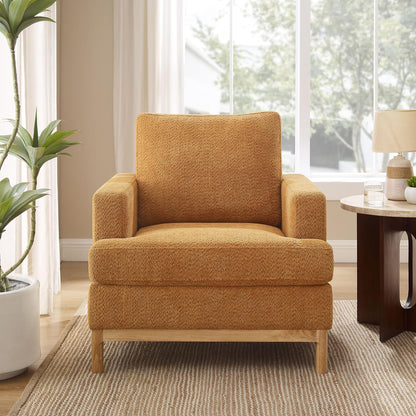 Oversized Accent Chair, Mid Century Modern Upholstered Armchair for Living Room, Comfy Chair for
