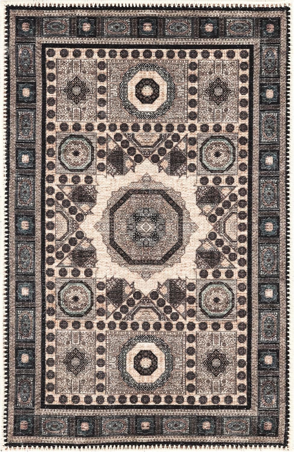 Keen Home Design 2x3 Rug - Machine Washable Entry Rug with Non-Slip Backing, Ideal for Enteryway