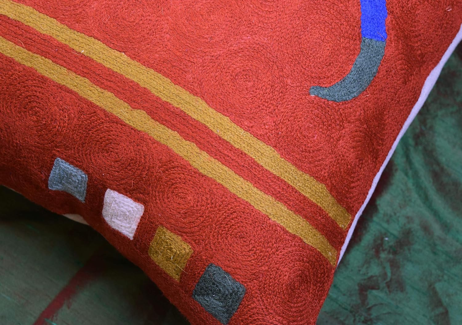 Kandinsky Modern Pillows Cover- Orange | Mid Century Chair Cushions | Abstract Throw Pillows |