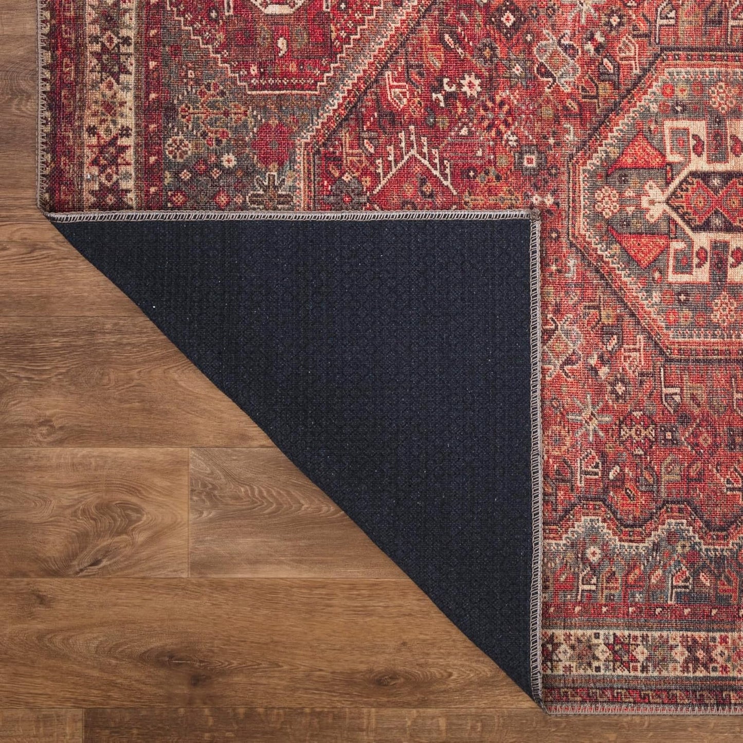Keen Home Design 10x14 Rug - Machine Washable Area Rug with Non-Slip Backing, Ideal for Living