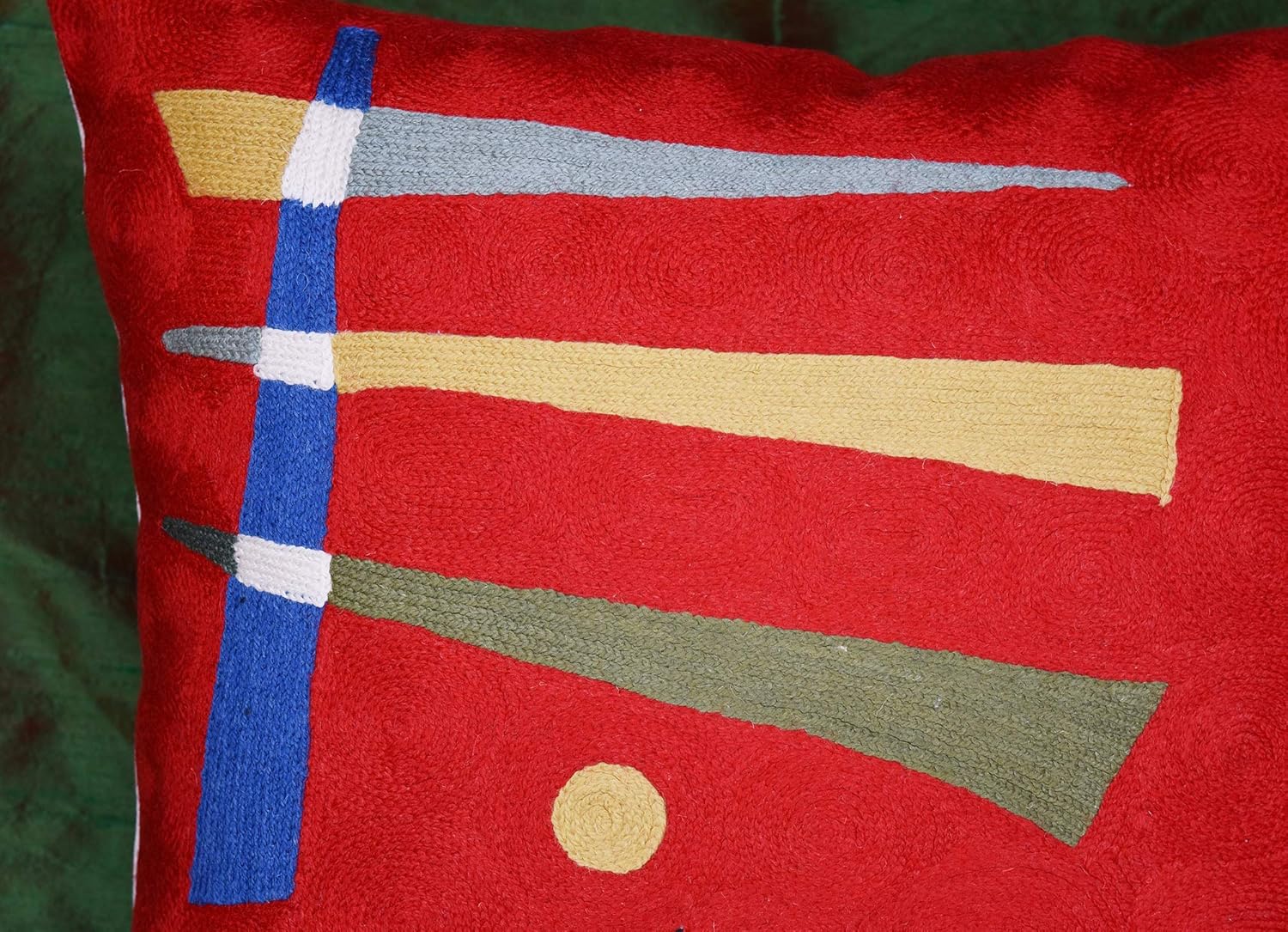 Kandinsky Abstract Pillow Cover - Red, 18x18, Modern, Abstract, Home Decor, Couch, Sofa, Bed