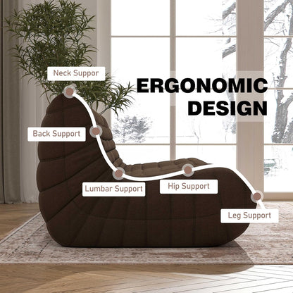 Big Bean Bag Chairs for Adults, 3 Seater Large Bean Bag Chair Sofa, Fireside Chair Lazy Sofa Chair