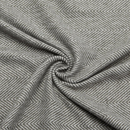 Amazon Basics Cozy Room Décor Throw Blanket, Lightweight, Recycled Polyester, Dark Gray and Light