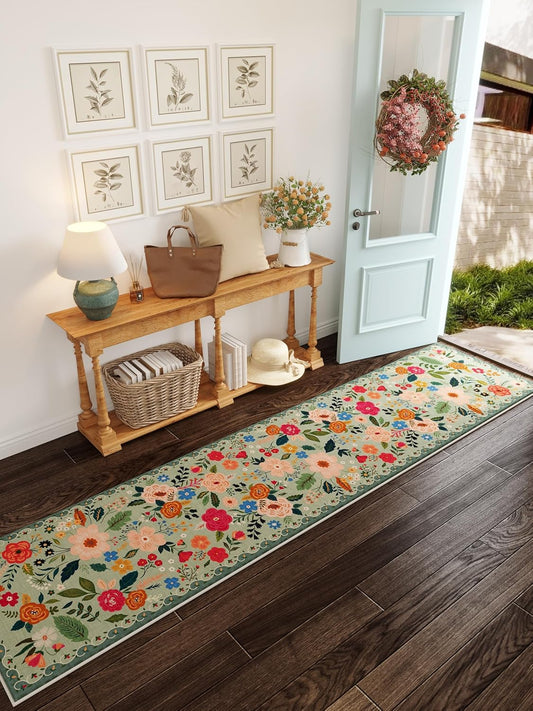Runners for Hallways Kitchen Runner Rug Non Slip 2'x 10' Long Washable Rugs with Rubber Backing