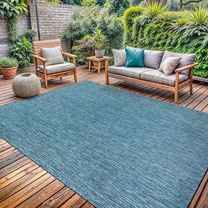 Washable Indoor Outdoor Rug 9x12 Weather Resistant Area Rugs Modern Solid for Porch Deck Balcony