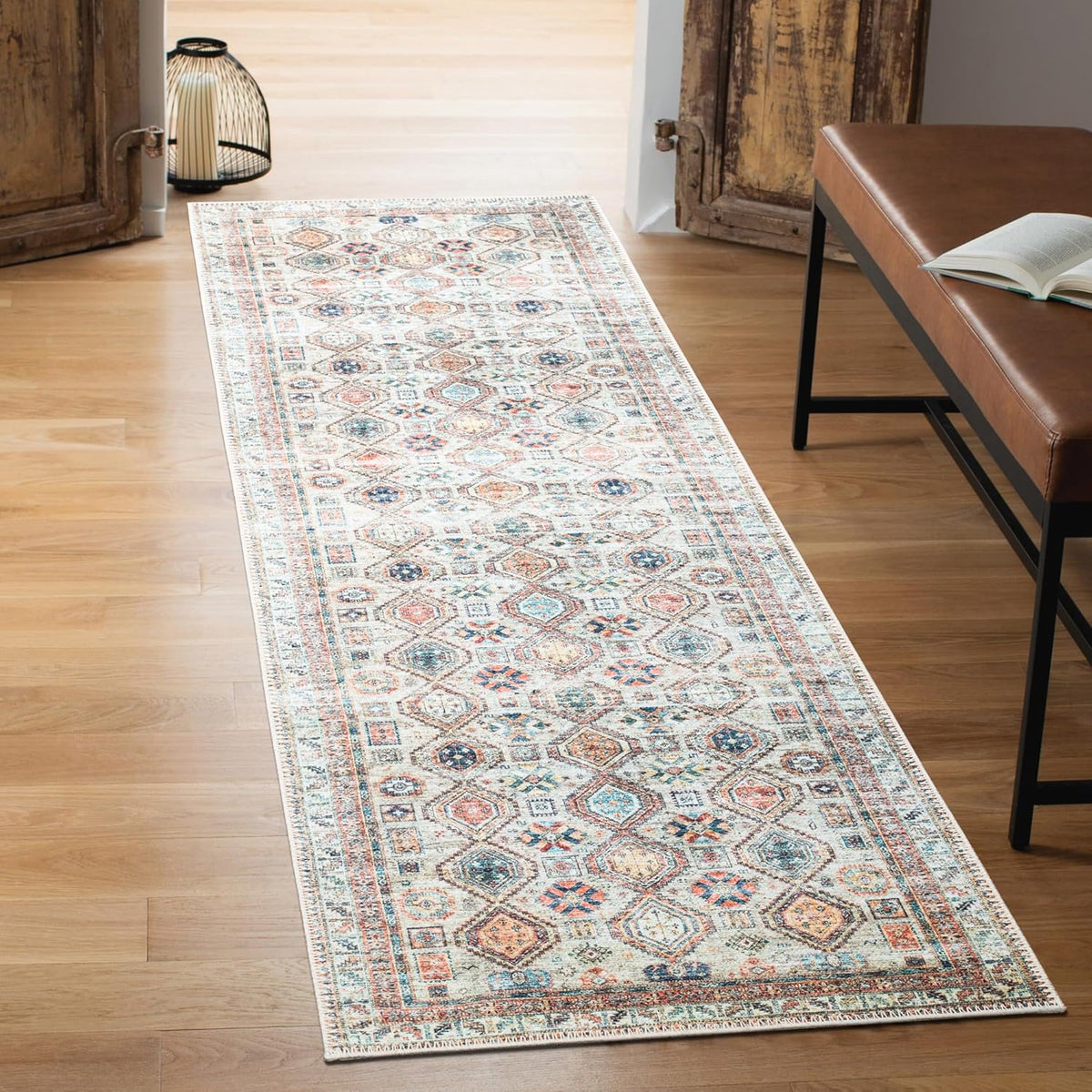 Keen Home Design 2x7 Rug - Machine Washable Runner Rug with Non-Slip Backing, Ideal for Hallway
