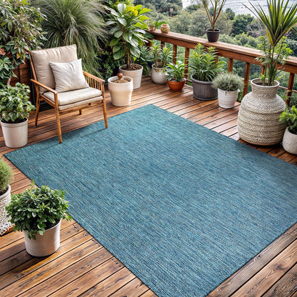 Washable Indoor Outdoor Rug 9x12 Weather Resistant Area Rugs Modern Solid for Porch Deck Balcony