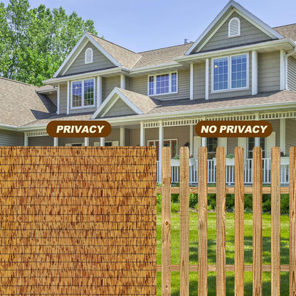 Reed Fencing Rolls,Patio Privacy Screen 5 Feet High,Decorative Bamboo Fence Rolls for Patio Balcony