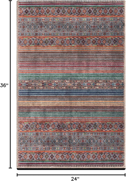Keen Home Design 2x3 Rug - Machine Washable Entry Rug with Non-Slip Backing, Ideal for Enteryway
