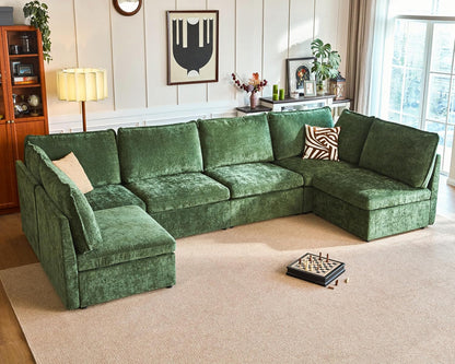 Oversized Modular Sofa Comfy Cloud Couch with Storage, Extra Deep Plush Sectional Sofa Set for