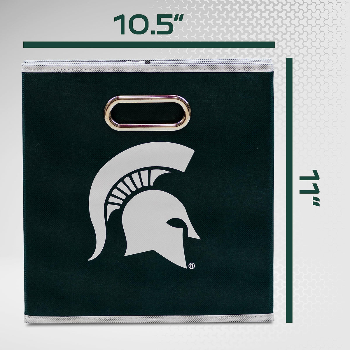 Franklin Sports NCAA Storage Bin - Cube Organizer - Michigan State