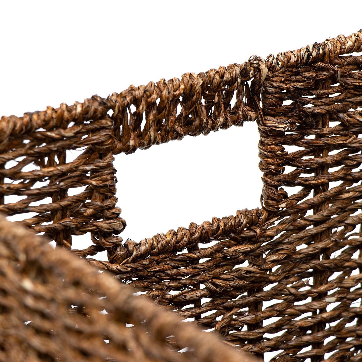Foldable Storage Basket with Iron Wire Frame By Trademark Innovations (Set of 4)
