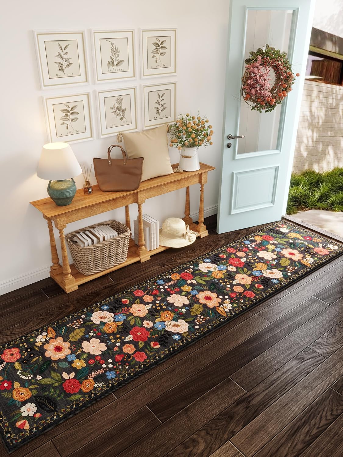 Runners for Hallways Kitchen Rug Non Slip 2'x 10' Long Washable Runner Rugs with Rubber Backing