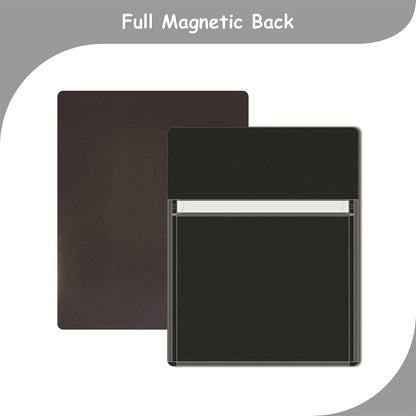 Magnetic Pocket 4 Pack – Self-Adhesive Magnetic Storage Pouch for Documents, Notes & Tools, Strong