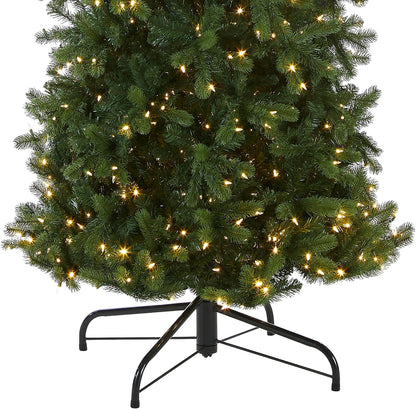 National Tree Company Pre-lit 'Feel Real' Artificial Giant Slim Downswept Christmas Tree, Green