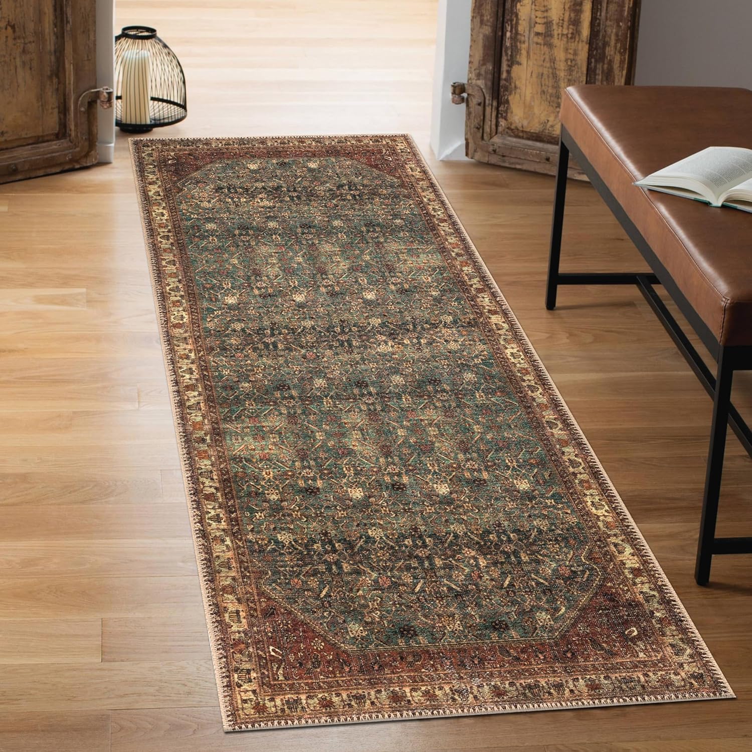 Keen Home Design 2x12 Rug - Machine Washable Runner with Non-Slip Backing, Ideal for Hallway