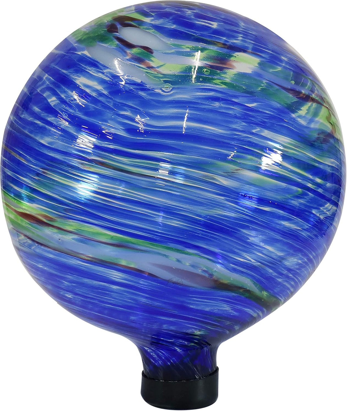 Sunnydaze 10-Inch Gazing Ball for Garden - Glass Gazing Globe for Outside - Garden Orb Yard Decor