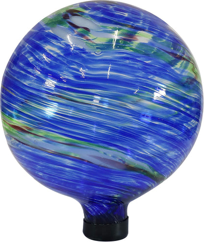 Sunnydaze 10-Inch Gazing Ball for Garden - Glass Gazing Globe for Outside - Garden Orb Yard Decor