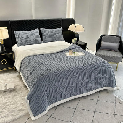 UKELER Sherpa Fleece Blanket 60 × 80 inch, Ultra Soft Twin Size Throw Blanket for All Season, Cozy
