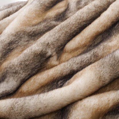 BATTILO HOME Luxury Mink Faux Fur Throw Blanket, Large Soft Cozy Warm Fur Blanket for Bed, Sofa
