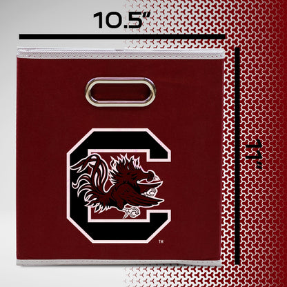 Franklin Sports NCAA Storage Bin - Cube Organizer - South Carolina
