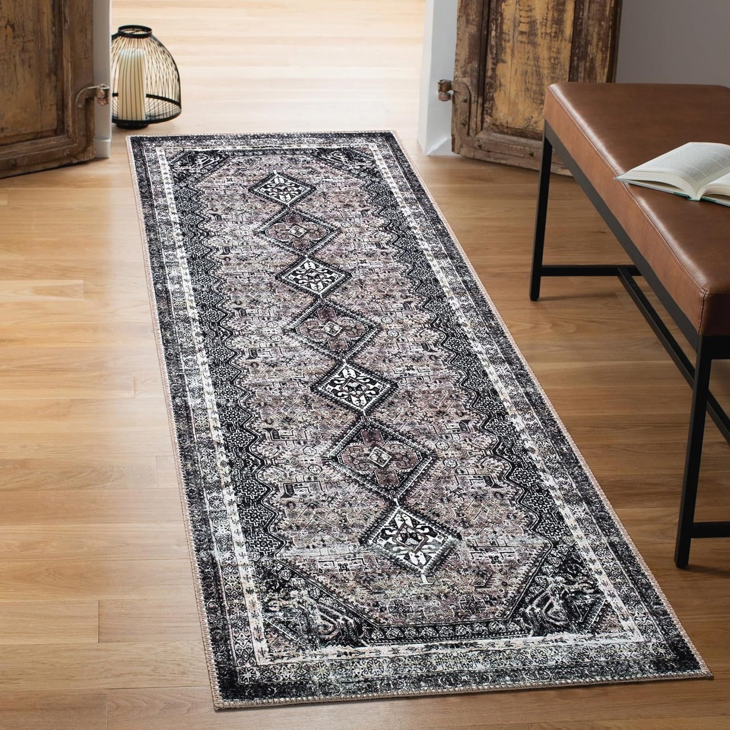 Keen Home Design 2x7 Rug - Machine Washable Runner Rug with Non-Slip Backing, Ideal for Hallway