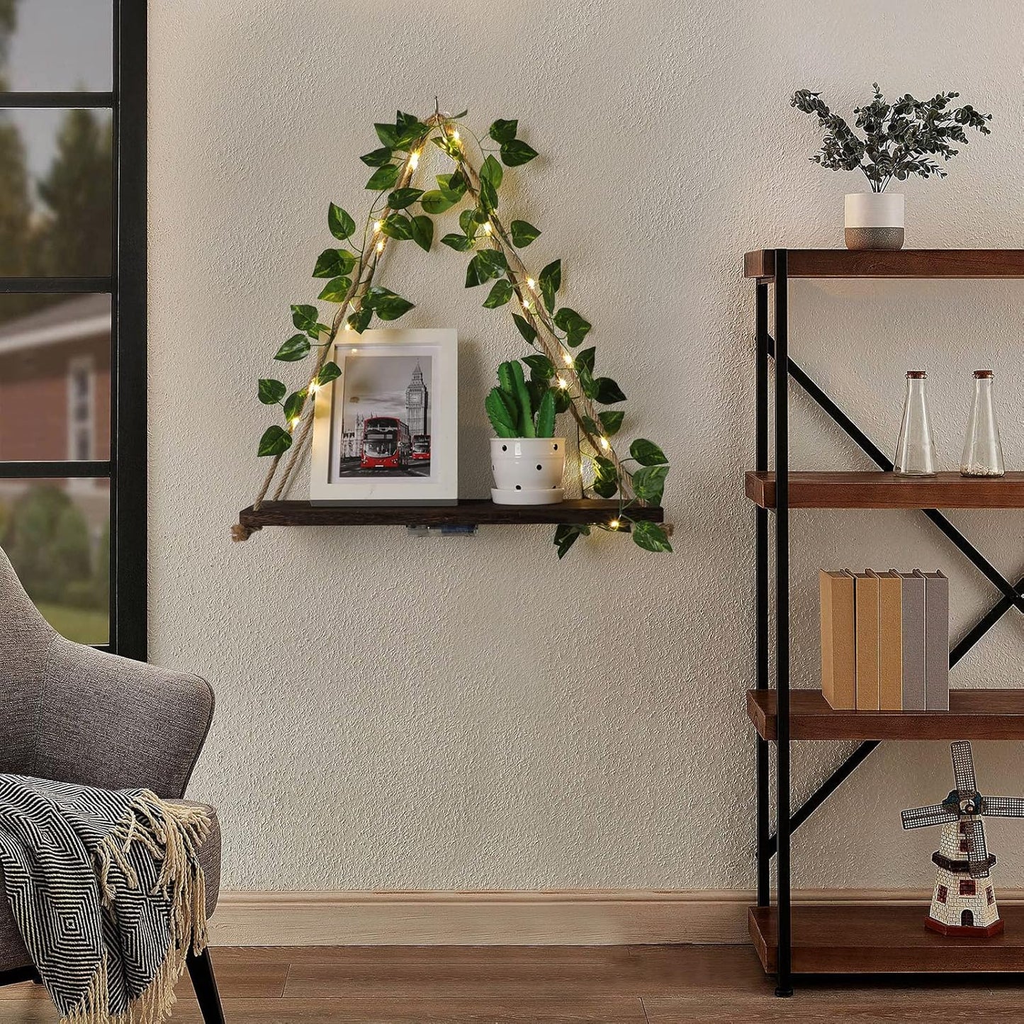 Floating Shelves for Wall,Plant Wall Decor,Hanging Shelf,Cottage Core Decor,Room Decor