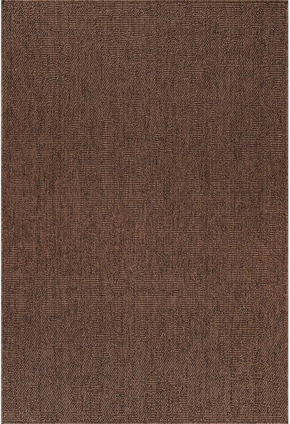 CAMILSON Easy Jute Rug 6x9, Indoor Outdoor Brown Color Fiber Area Rugs for Living Room Patio and