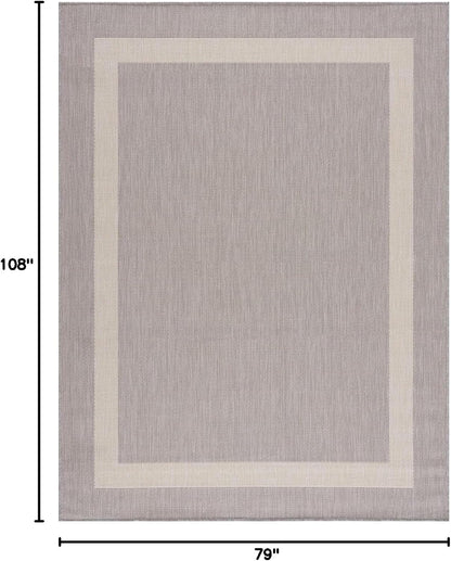 CAMILSON Outdoor Rug 6x9,Modern Outside Rugs for Patios Porches Waterproof Durable Washable