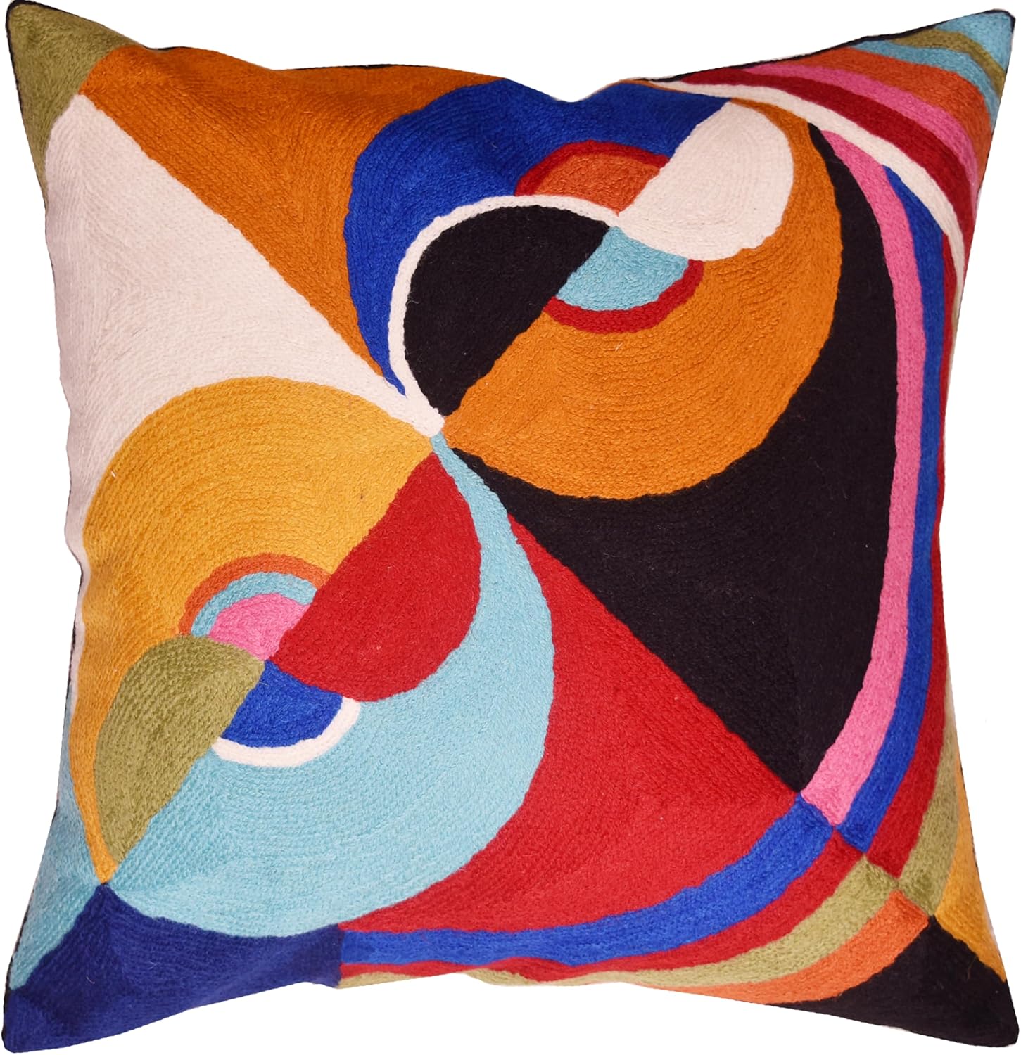 Delaunay Decorative Pillow Cover Joy Modern Couch Pillowcase Contemporary Couch Cushion Abstract