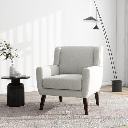 UIXE Accent Chair, Fabric Upholstered Armchair for Living Room, Comfy Arm Chair Single Sofa Bedroom