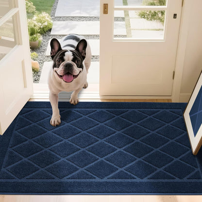 JSEI Dirt Trapper Door Mat 36"x60", Non-Slip Washable Entryway Mats, Dog Door Mat, Stain Resistant