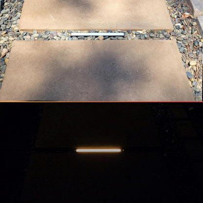 LUMENGY Paver Light Slim 0.5x8 Inch (0.55 x 7.87 inches) 2700K Warm White Glare-Free Steel Brick