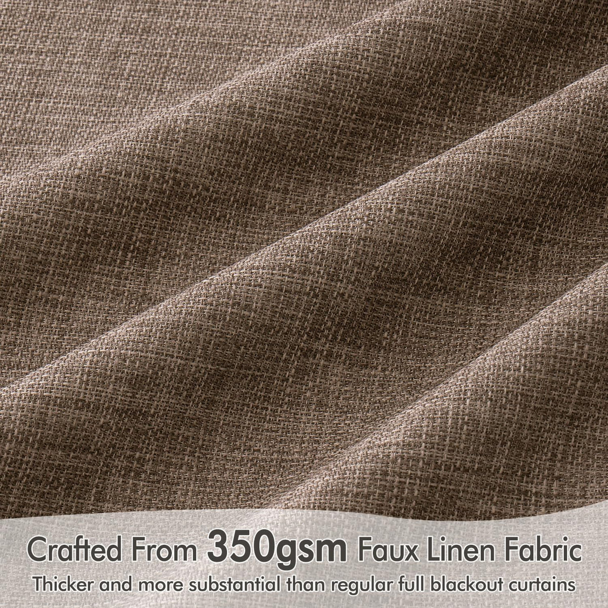 MIULEE 100% Blackout Curtains 108 Inch Long 2 Panels Set for Bedroom, Thick Faux Linen Black Out