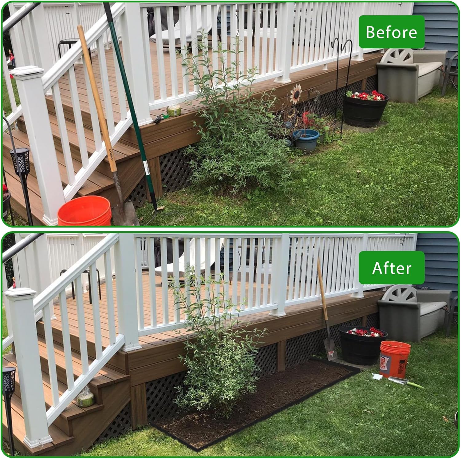 Landscape Edging Border 100 FT 2 Inch Tall with 180 Spikes, Plastic Edging for Landscaping, Garden